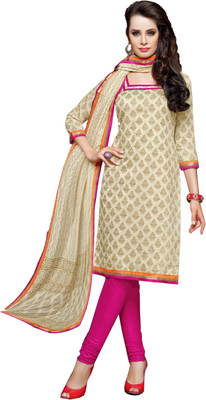 Jiya Chanderi Self Design, Printed Salwar Suit Dupatta Material(Un-stitched), Cream;pink
Jiya Chanderi Self Design, Printed Salwar Suit Dupatta Material(Un-stitched), Cream;pink