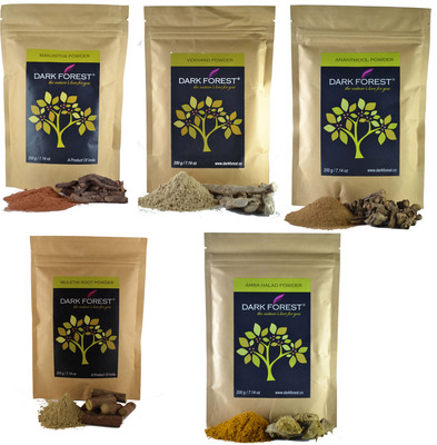 Dark Forest Anti Pigmentation Face Pack (Mulethi, Amba Halad, Vekhand, Anantmool,Manjistha)(1000 g)
Dark Forest Anti Pigmentation Face Pack (Mulethi, Amba Halad, Vekhand, Anantmool,Manjistha)(1000 g)