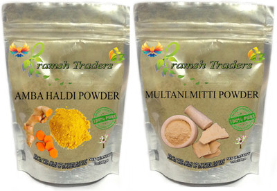 PRAMSH AMBA HALDI 200GM + MULTANI MITTI 100GM(300 g)
