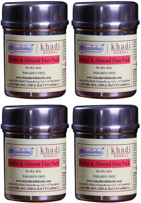 Khadi Rishikesh Herbal Sandal & Almond Pack of 4- Face Pack Each(50 g)
