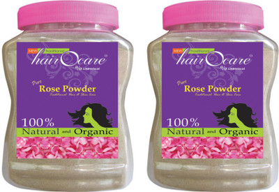 Hairocare pure Rose Powder - Natural Face Pack & Skin Treatment - Pack of 2x175g(350 g)
Hairocare pure Rose Powder - Natural Face Pack & Skin Treatment - Pack of 2x175g(350 g)