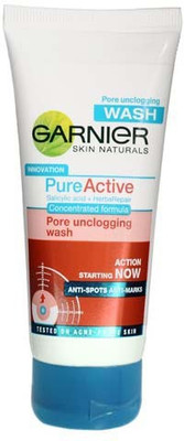 Garnier Skin Naturals Pure Active Pore Unclogging Face Wash(100 g)