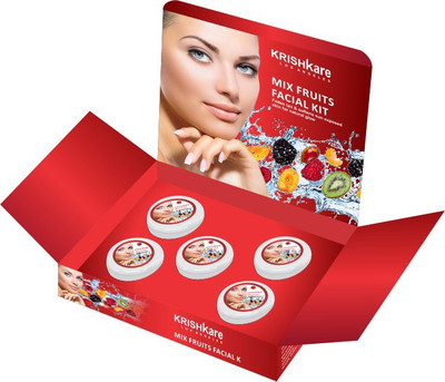 Krishkare Mix Fruits Facial Kit 250 g(Set of 5)