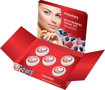Krishkare Wild Berries Facial Kit 250 g(Set of 5)