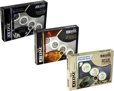 Jocose 3in1 Whitening Kit incudes Diamond, Gold, Pearl Facial kits 165 g(Set of 3)
Jocose 3in1 Whitening Kit incudes Diamond, Gold, Pearl Facial kits 165 g(Set of 3)