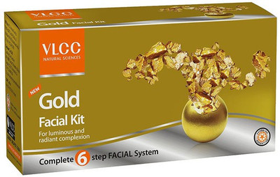 gold VLCC Facial Kit (Complete 6 Step Facial System) 10 g