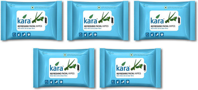 Kara Refreshing Facial Wipes - Aloe Vera & Mint (10 Wipes Per Pack)-Pack of 5(Pack of 50)
Kara Refreshing Facial Wipes - Aloe Vera & Mint (10 Wipes Per Pack)-Pack of 5(Pack of 50)