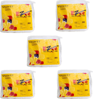 Ezee Tissue Paper Napkins / Face Tissue Small Pack 12 x 12 Inches(Pack of 5)
Ezee Tissue Paper Napkins / Face Tissue Small Pack 12 x 12 Inches(Pack of 5)