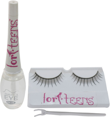 Forteens Eyelashes Glue With Eyelashes(Pack of 1)