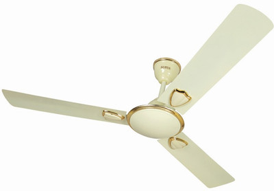 Surya Vortex 3 Blade Ceiling Fan(Gold, White)