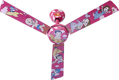 Usha Chhota Bheem-Chutki 3 Blade Ceiling Fan(Pink)
