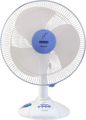 Usha Maxairb 3 Blade Table Fan(Blue, White)