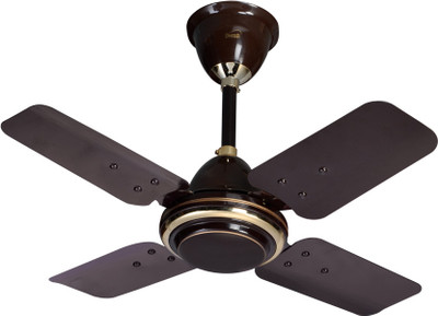 Omega 24 inch Little Petal 4 Blade Ceiling Fan(Brown)