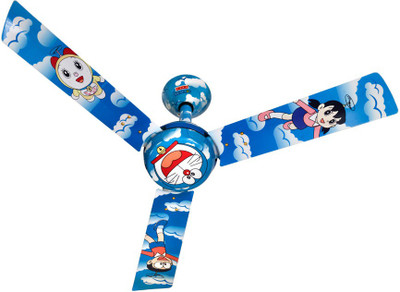 Usha Kids Doraemon Copter 3 Blade Ceiling Fan(Blue)