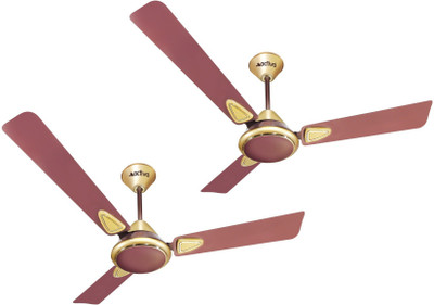 ACTIVA GALAXY-2 5 STAR PACK OF TWO 3 Blade Ceiling Fan(Gold, Pack of 2)