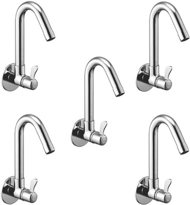 Oleanna ModelM-07 Magic Sink Tap With Wall Flange Sink Cock With Swivel Casted Spout Wall Mounted (Disc Fitting | Quarter Turn | Form Flow) (Pack of 5 Pcs) Compression Faucet(Wall Mount Installation Type)
Oleanna ModelM-07 Magic Sink Tap With Wall Flange Sink Cock With Swivel Casted Spout Wall Mounted (Disc Fitting | Quarter Turn | Form Flow) (Pack of 5 Pcs) Compression Faucet(Wall Mount Installation Type)