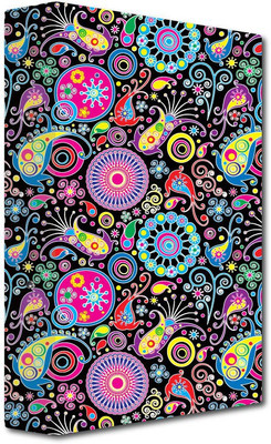 Nourish Cardboard 2-D- Ring Binder(Set Of 1, Multicolor)