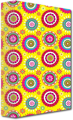 Nourish Cardboard 2-D- Ring Binder(Set Of 1, Multicolor)