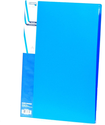 Chrome Files & Folders Plastic Display Book(Set Of 3, Blue)