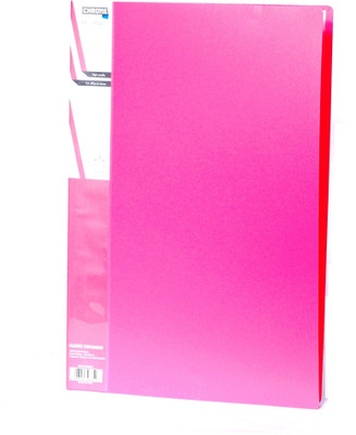 Chrome Files & Folders Plastic Display Book(Set Of 3, Pink)