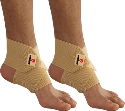 Omtex Adjustable Ankle Support Hand Grip/Fitness Grip(Beige)