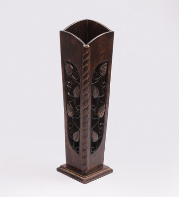Craftatoz Brown Mango Wood Divine Flower Vase gift item Wooden Flower Basket with Artificial Flower & Plant(W: 10 cm x H: 43 cm x D: 10 cm)
Craftatoz Brown Mango Wood Divine Flower Vase gift item Wooden Flower Basket with Artificial Flower & Plant(W: 10 cm x H: 43 cm x D: 10 cm)