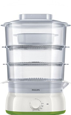 Philips HD9125/00 Food Steamer(White & Green)