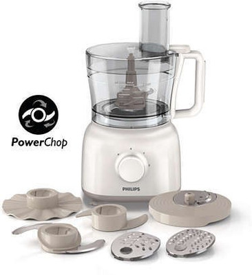 Philips HR-7627 650 W Food Processor(White)