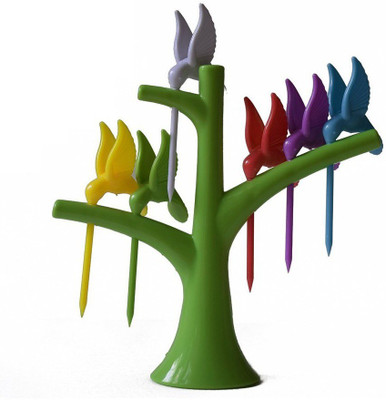 MK Hummingbird Plastic Fisk Fork Set(Pack of 7)