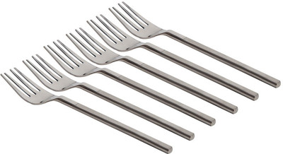 Fabulloso Silky Matte Stainless Steel Table Fork Set(Pack of 6)