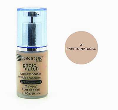 Bonjour Paris Pump Foundation 1 Foundation(Fair Skin, 30 ml)