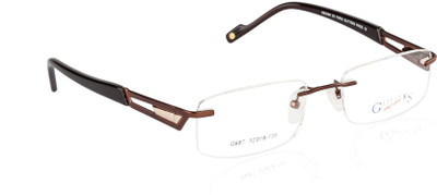 Glitters Rimless Rectangle Frame(53 mm