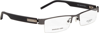 Gold Berg Half Rim Rectangle Frame(52 mm
