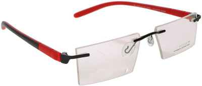 HyderabadOpticians Rimless Rectangle Frame(51 mm