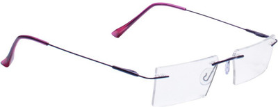 HyderabadOpticians Rimless Rectangle Frame(50 mm