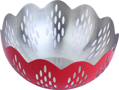 Homeish Stainless Steel Designer Fruit / Bread Basket with Circular Design - 24 Cms Stainless Steel Fruit & Vegetable Basket(Red, Silver)
Homeish Stainless Steel Designer Fruit / Bread Basket with Circular Design - 24 Cms Stainless Steel Fruit & Vegetable Basket(Red, Silver)