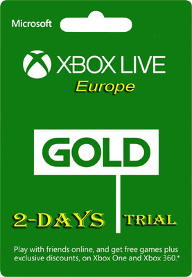 Xbox Live Gold 2 Days Trial Code (EU Account Only ) for Xbox One