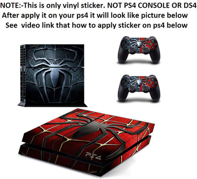Al Pacino Spiderman Theme Console Cover PS4 Sticker Gaming Accessory Kit(Red, For PS4)