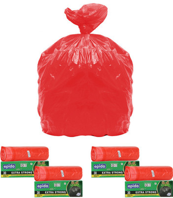 Epido Drawstring Medium 30 L Garbage Bag(Pack of 4)