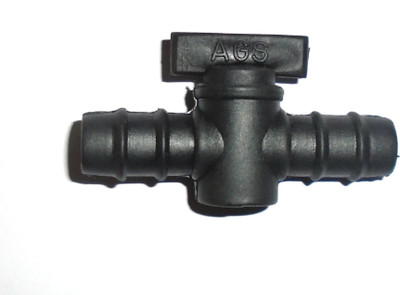 AGS Irrigation Plant Watering Straight Connector with Tap 16MM - 10 Nos. Garden Tool Kit(10 Tools)