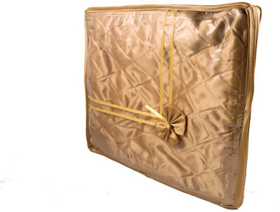 Annapurna Sales Golden Small Satin Saree Cover Pouch(Gold)