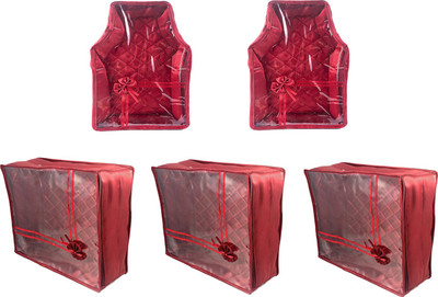 Annapurna Sales Designer 5 Inch Height Front Transparent Large Saree and Blouse Cover - Set of 5 Pcs. Maroon00364(Maroon)
Annapurna Sales Designer 5 Inch Height Front Transparent Large Saree and Blouse Cover - Set of 5 Pcs. Maroon00364(Maroon)