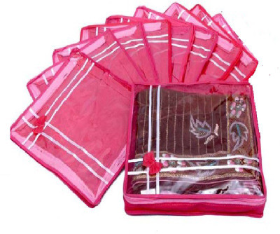 Addyz Plain Two inches pack of nine saree salwar cloths cover keep 2 saree storage organizers cases(Pink)
Addyz Plain Two inches pack of nine saree salwar cloths cover keep 2 saree storage organizers cases(Pink)