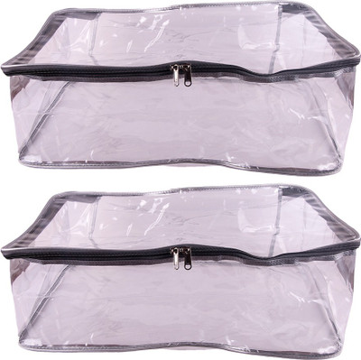 Annapurna Sales Designer 9 Inch Height Full Transparent Big Salwar/Ghagra & Clothe Cover - Set of 2 Pcs. Grey00505(Grey)
Annapurna Sales Designer 9 Inch Height Full Transparent Big Salwar/Ghagra & Clothe Cover - Set of 2 Pcs. Grey00505(Grey)