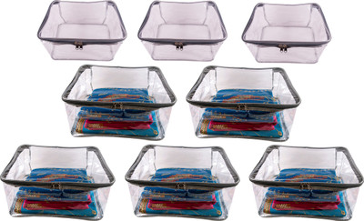 Annapurna Sales Designer 9 Inch Height Full Transparent Big Saree/Blouse & Peticot Cover - Set of 8 Pcs. Grey00490(Grey)
Annapurna Sales Designer 9 Inch Height Full Transparent Big Saree/Blouse & Peticot Cover - Set of 8 Pcs. Grey00490(Grey)