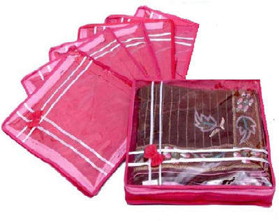 Addyz Plain pack of six saree salwar cloths cover keep 2 saree storage organizers cases(Pink)
Addyz Plain pack of six saree salwar cloths cover keep 2 saree storage organizers cases(Pink)