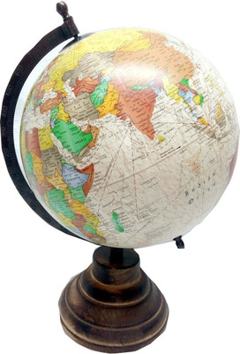 MH Cream Ocean Brown Base Desk & Table Top Political World Globe(Medium Beige)
MH Cream Ocean Brown Base Desk & Table Top Political World Globe(Medium Beige)