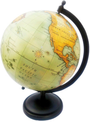 Vira Green Matte Finish With Metal base Desk & Table Top Political World Globe(Regular Green)
Vira Green Matte Finish With Metal base Desk & Table Top Political World Globe(Regular Green)
