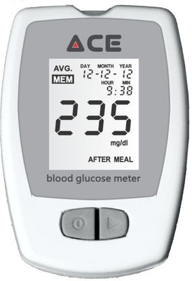 Ace Kit with 100 Strips Glucometer(White)