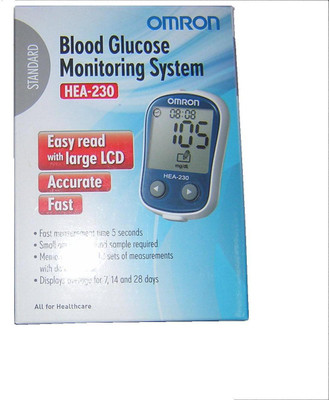 Omron Blood Glucose Moniter Glucometer(Black)